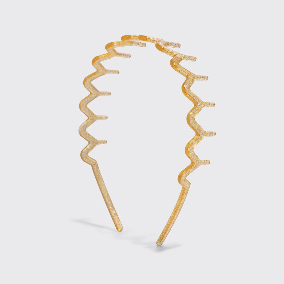 Recycled Plastic Zigzag Headbands 2pc Set - Gold and Red