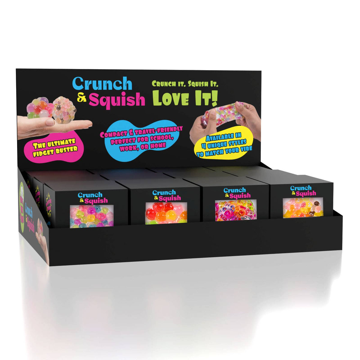 Crunch and Squish Candy Series Crunchy Squishy Stress Ball Fidget Toy (1pc) Color Ships Assorted