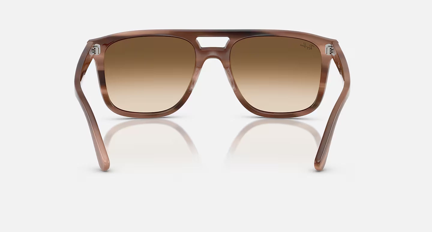 Ray-Ban Polished Havana With Clear Gradient Brown Lens Sunglasses