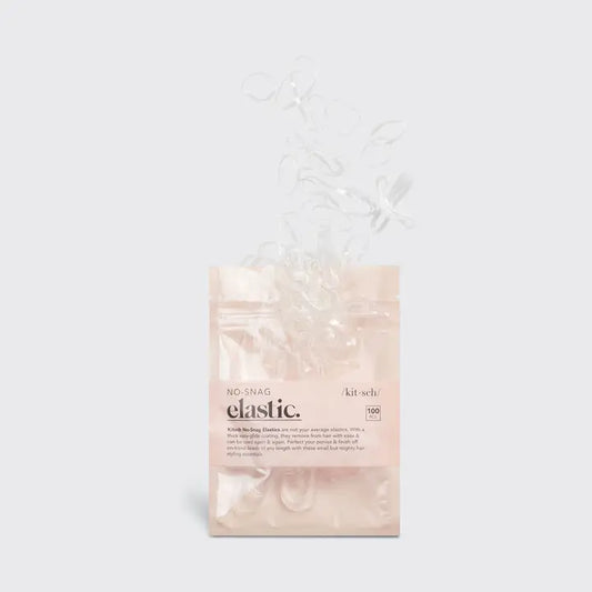 No-Snag Elastic 100 Pc - Clear