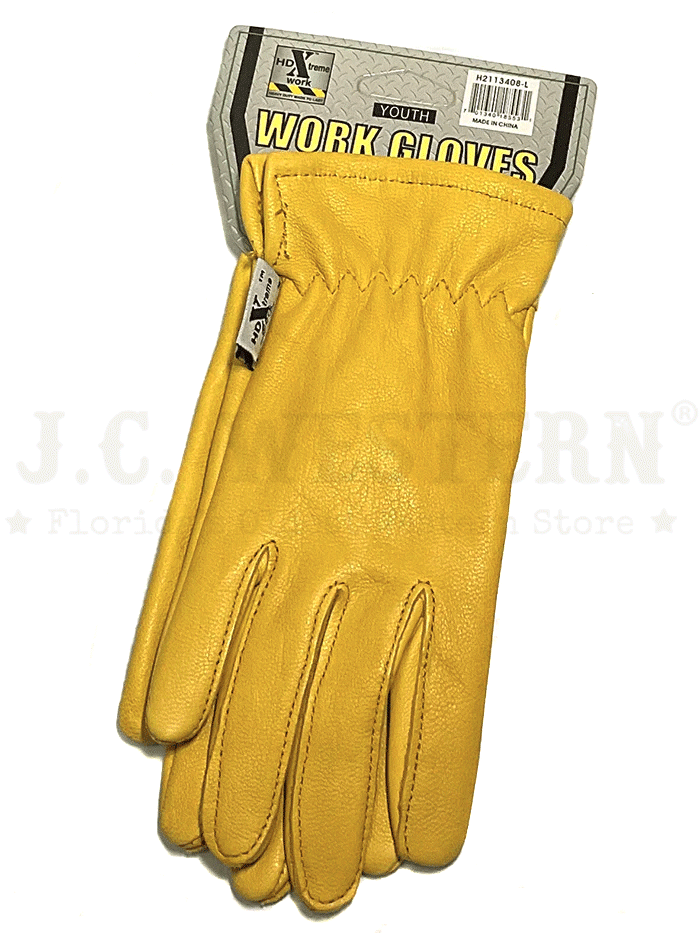 HD Xtreme Youth Goatskin Leather Work Gloves