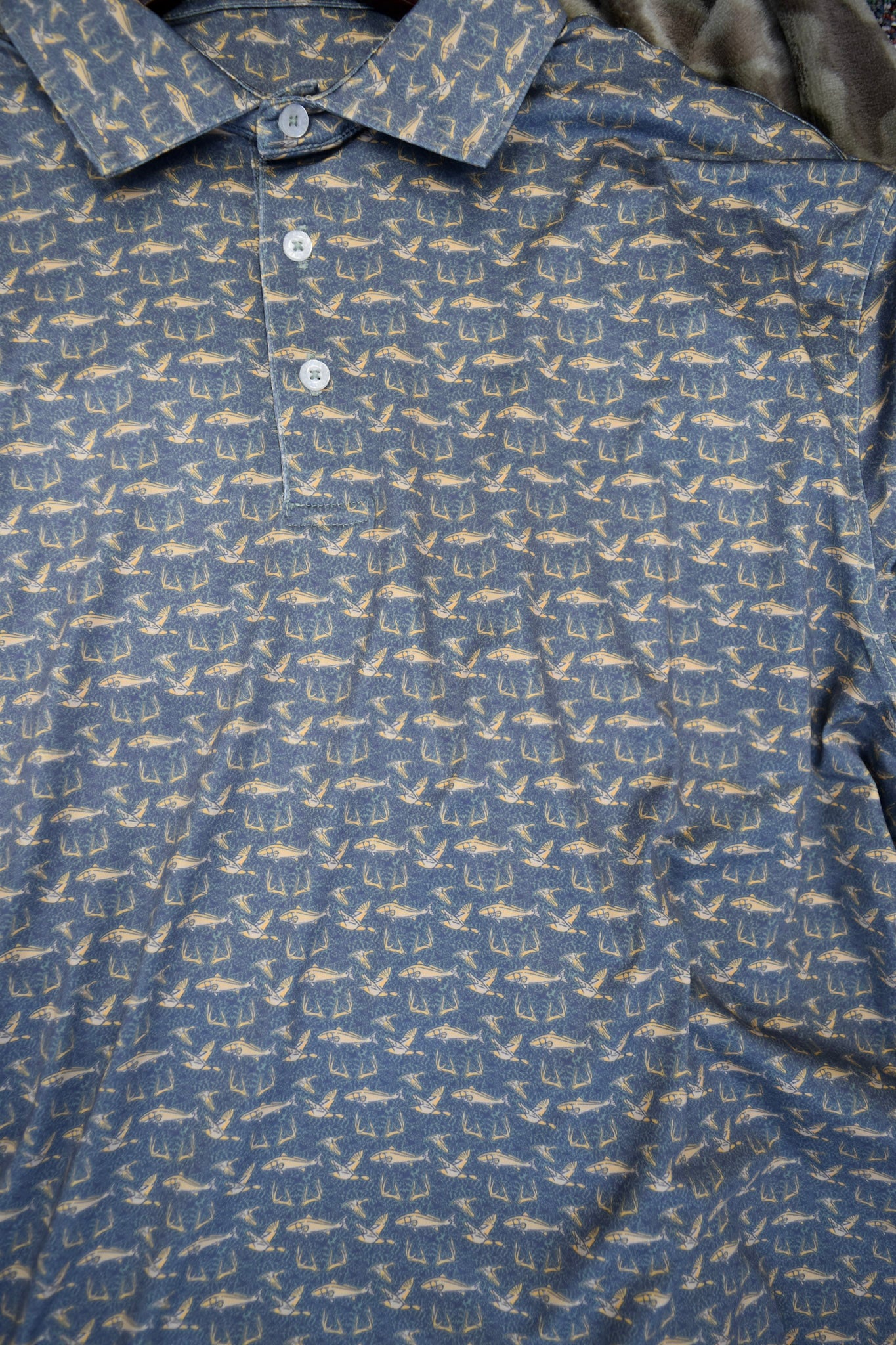 Southern Marsh Men's Slate Sportsman Paradise Flying Performance Polo