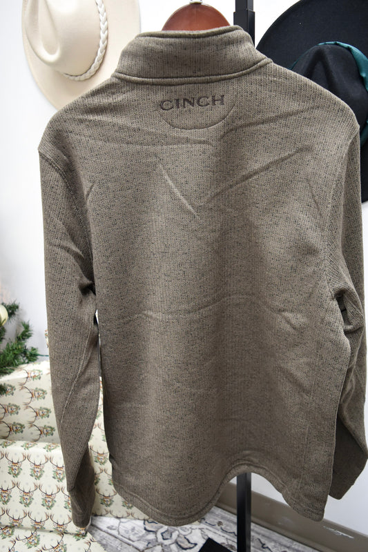 Cinch Men's Brown 1/4 Zip Pullover