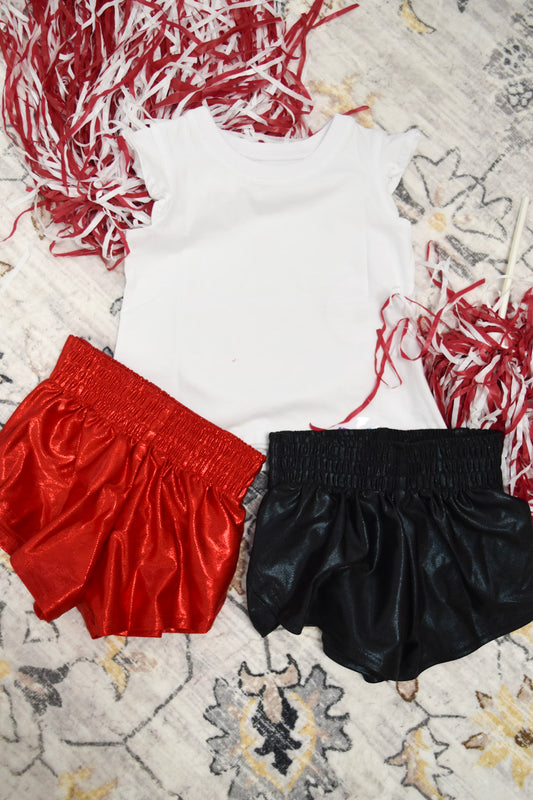 Girl's Ruffle Solid White Shirt