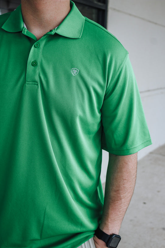 Ariat Men's TEK Polo- Fern Green