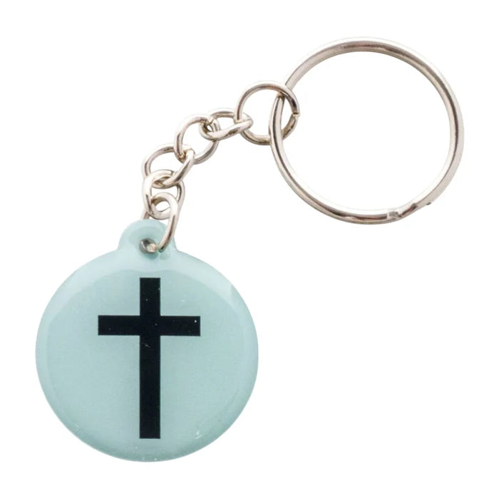 Tap to Pray keychain, shown in one of nine available colors