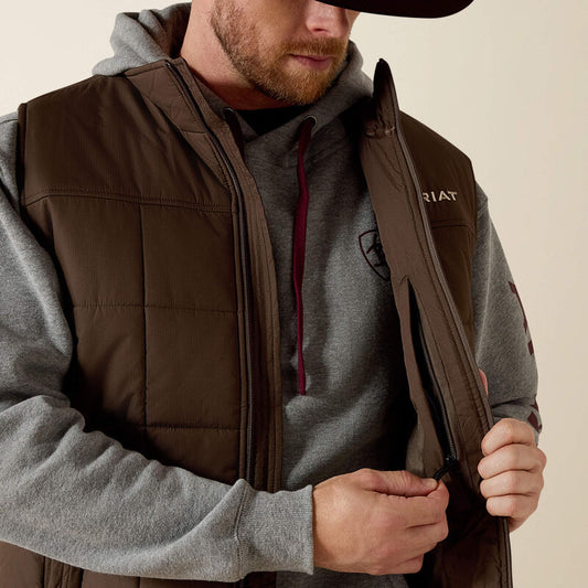 Ariat Men's Banyan Bark Brown Crius Insulated Vest
