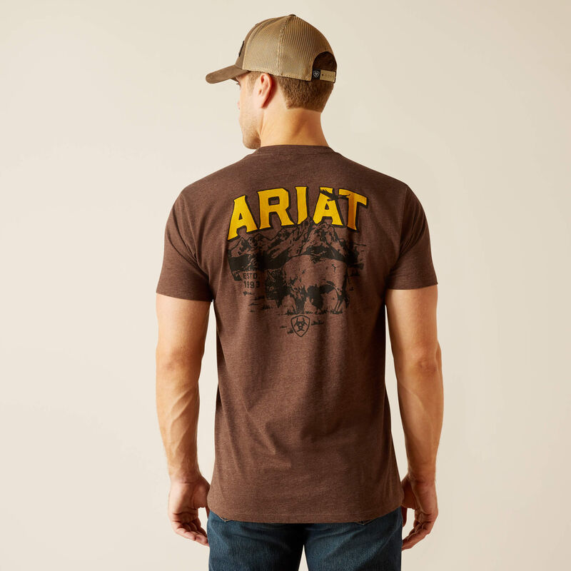 Ariat Men's Bison Sketch Shield T-Shirt