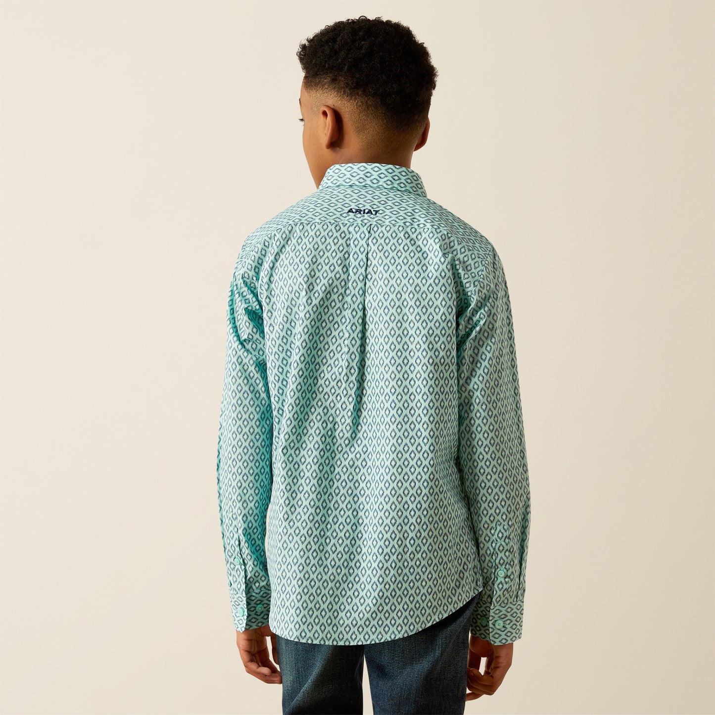 Ariat Boys Mint Canyon Classic Fit Button Up Shirt