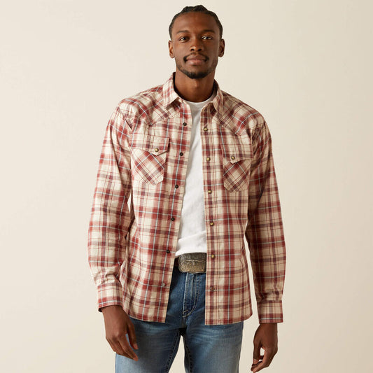 Ariat Men's Off White Hendricks Retro Fit Shirt