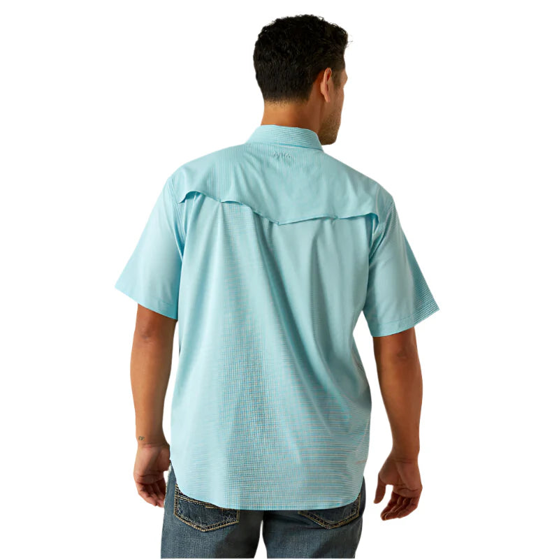 Ariat Men's Western VentTEK Classic Fit Blue Shirt