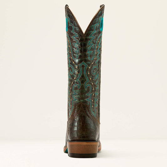 Ariat Croc Print Shine Futurity Boon Western Boot