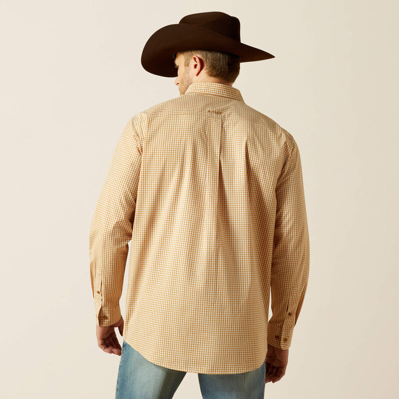Ariat Men's Pro Series Beige Beckett Classic Fit Shirt