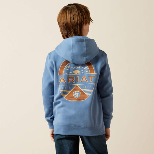 Ariat Youth Coronet Blue Sun Valley Circle Hoodie