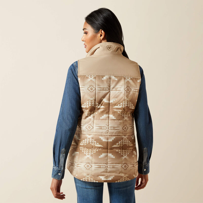 Women's Ariat Tan Crius Insulated Vest