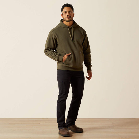 Ariat Men's Rebar Lightweight Grape Leaf Logo Hoodie