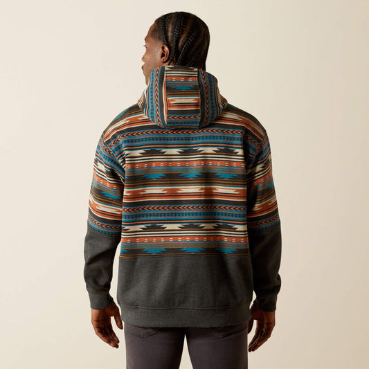 Ariat Men's Rust Color Block Hoodie