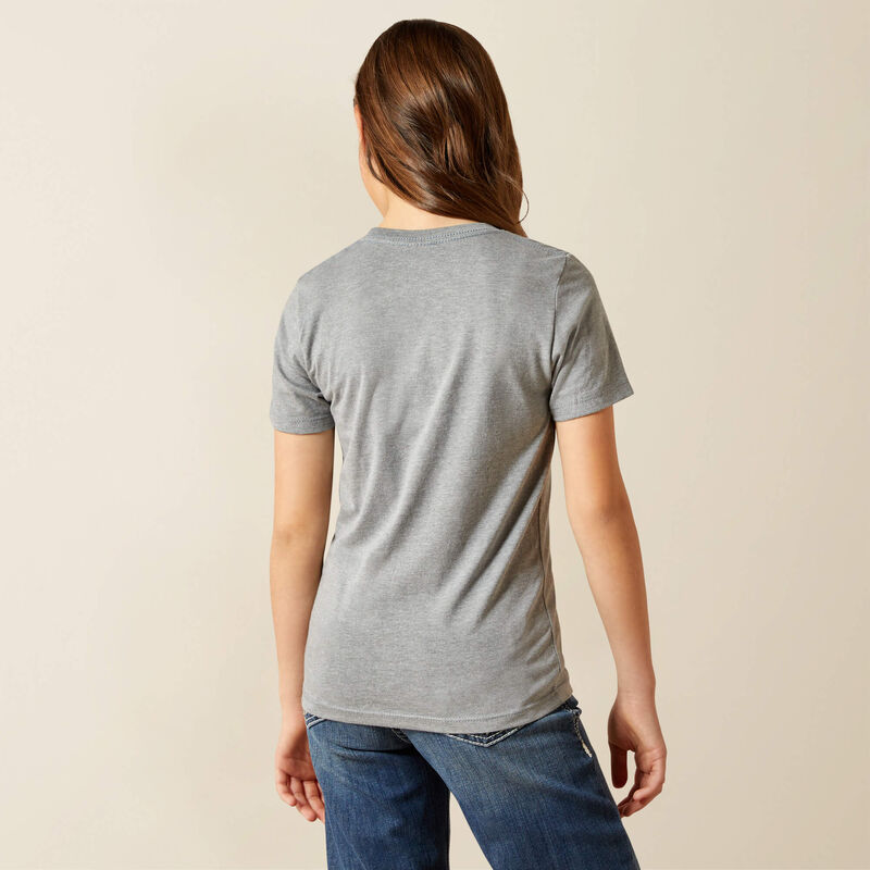 Ariat Girls Ice Berg Buck Up Tee