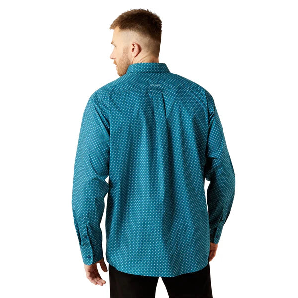 Ariat Men's Dark Teal Tyce Classic Fit Button Down Shirt