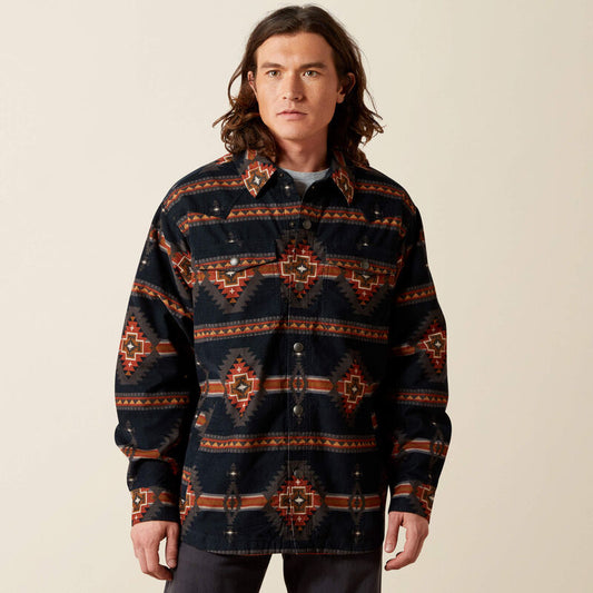 Ariat Men's Dark Grey Hensley Corduroy Retro Shirt Jacket