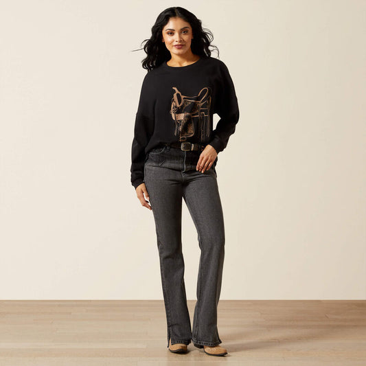 Ariat Canvas Oversized Black Tee