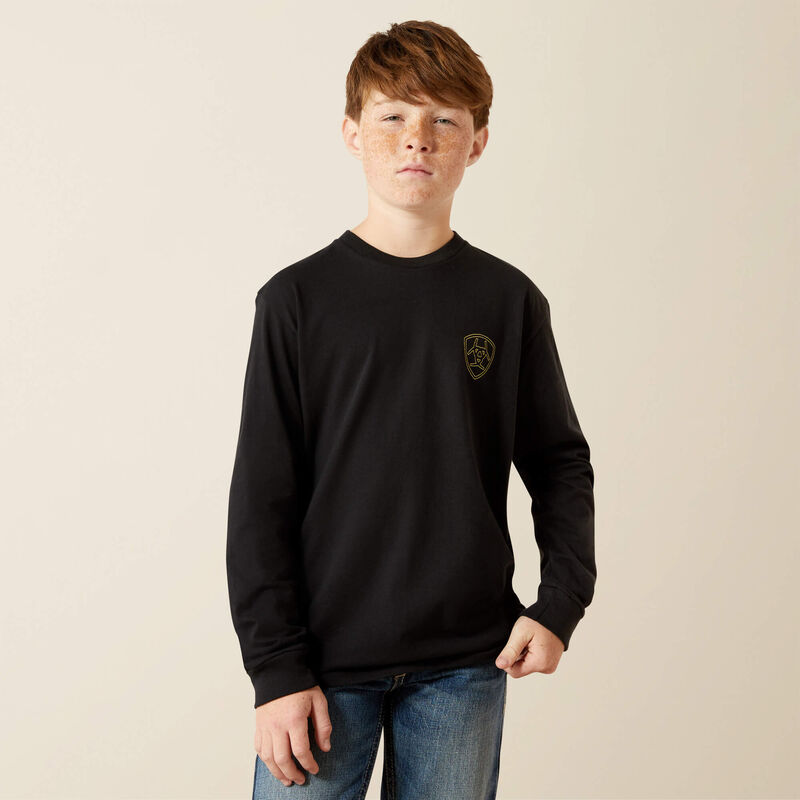 Ariat Boys Black Easy Rider Tee