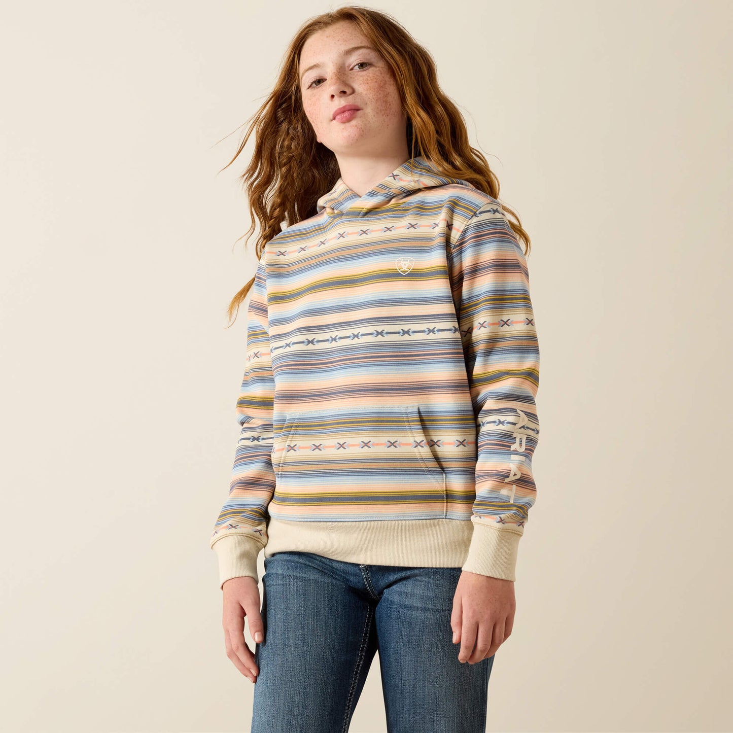 Ariat Girls Multicolor Serape Pattern 2.0 Hoodie