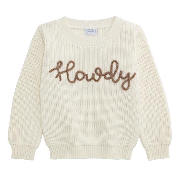 Toddler Cream Howdy Sweater