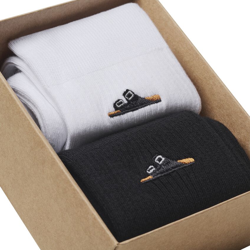 2 Pack Cotton Ribbed Socks