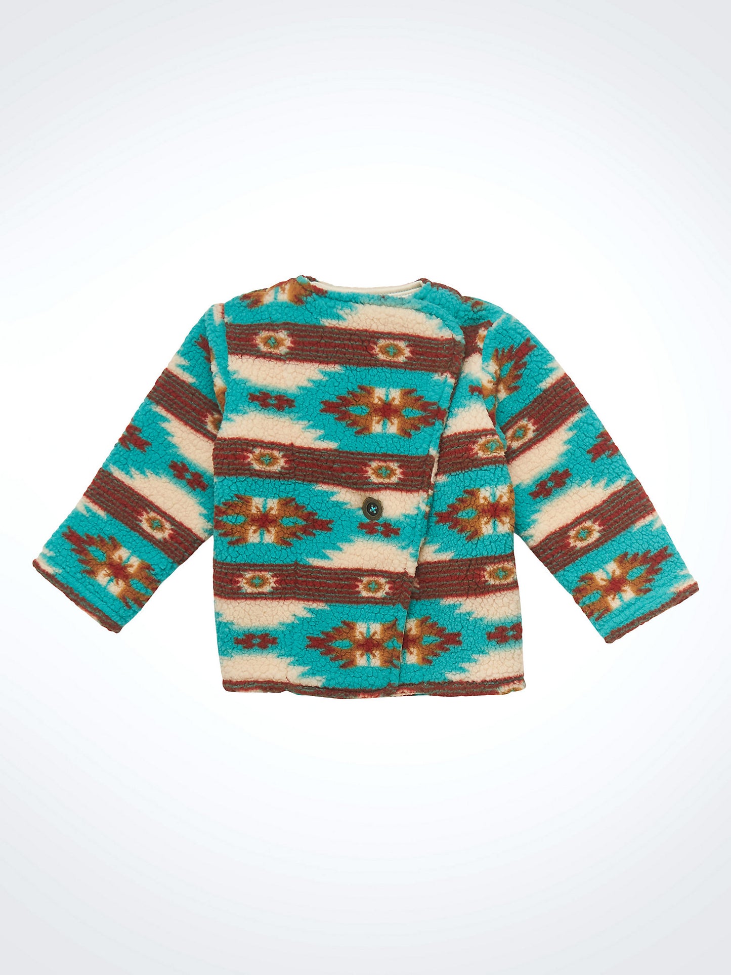 Wrangler Little Girl's collared Sherpa Cardigan