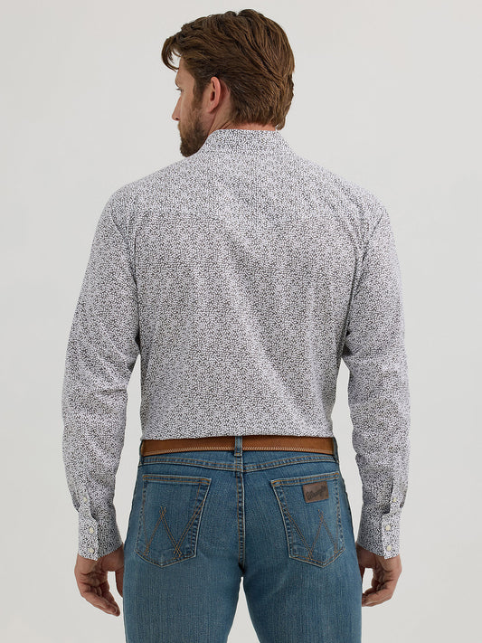 Men's Wrangler 20X Competition Advanced Comfort Long Sleeve Snap Shirt- Gray