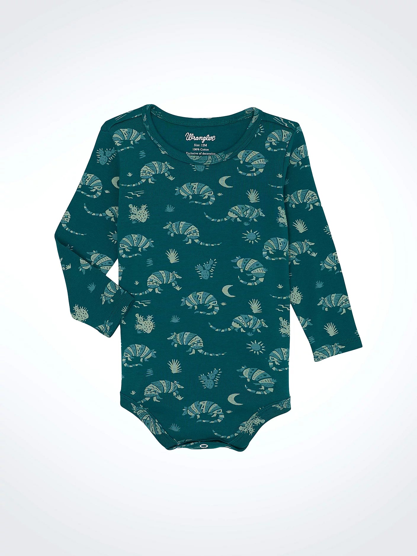 Wrangler Little Boy's Green Western Print Bodysuit