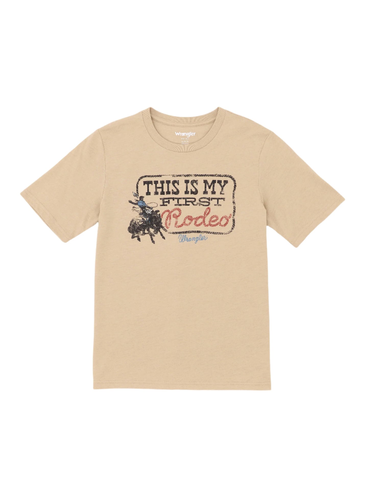 Wrangler Boy's Tan First Rodeo Graphic Tee