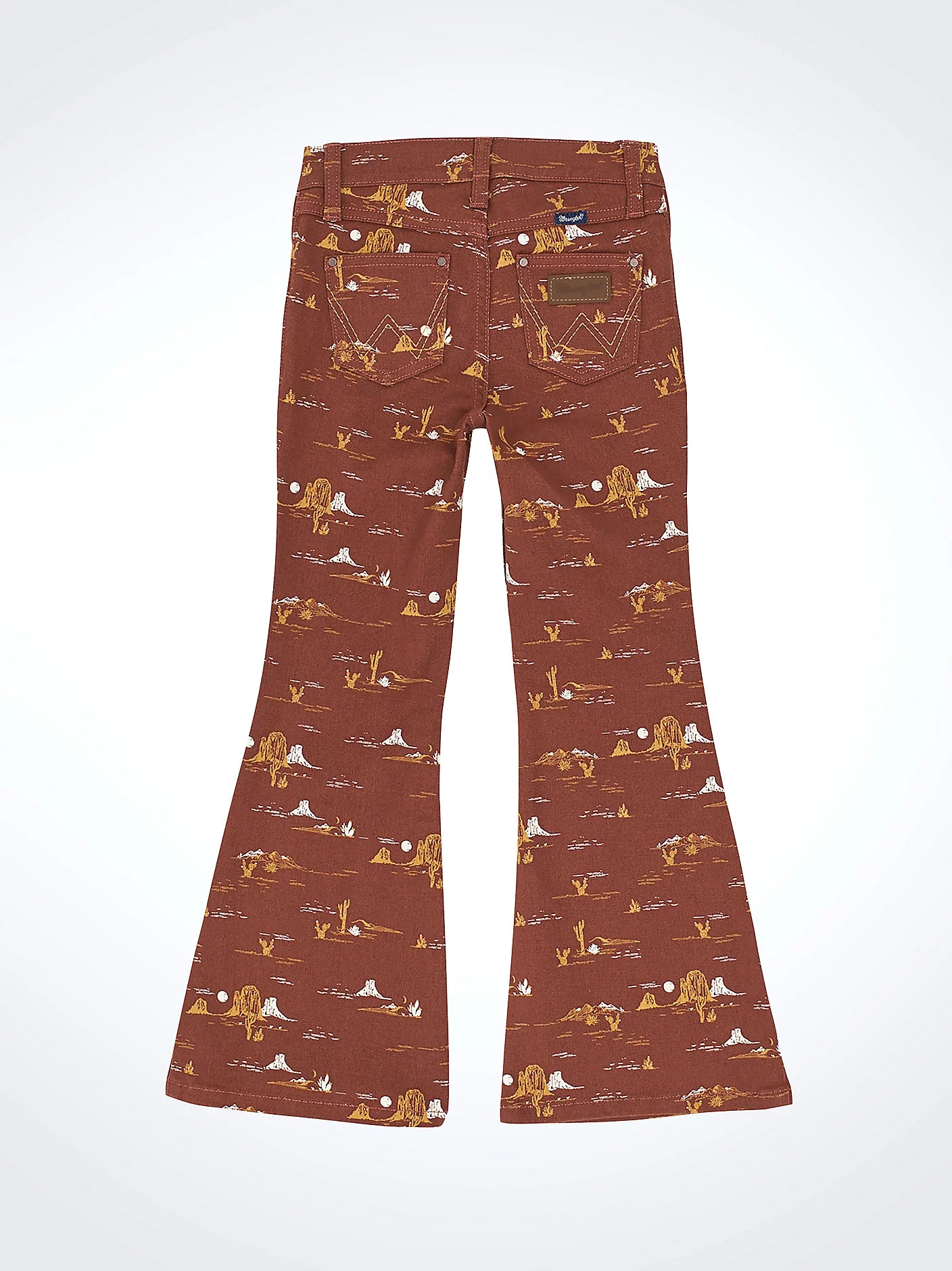 Girl's Wrangler Mila Western Print Flare Jean