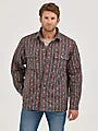 Wrangler Men's Reversible Quilted Chocolate Chip Shirt Jacket