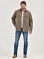 Wrangler Men's Reversible Quilted Chocolate Chip Shirt Jacket