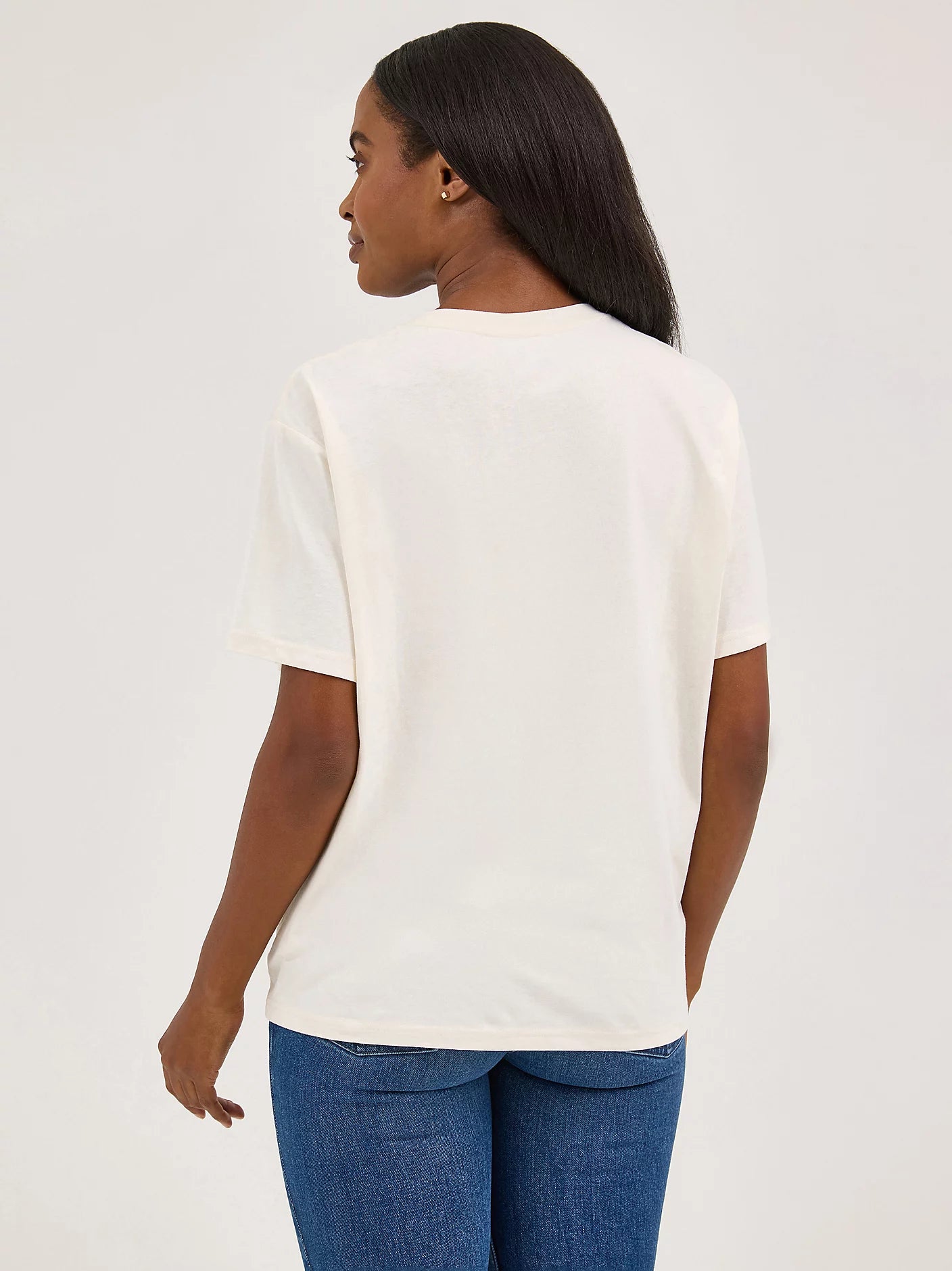 Women's Wrangler Western Long Live Cowboys White Tee