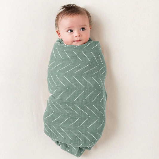 Brestfeeding Chai Sage Stripes Multitasking Boss Blanket