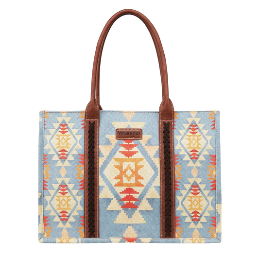 Wrangler Southwestern Canvas Tote Bag - 2 Colors