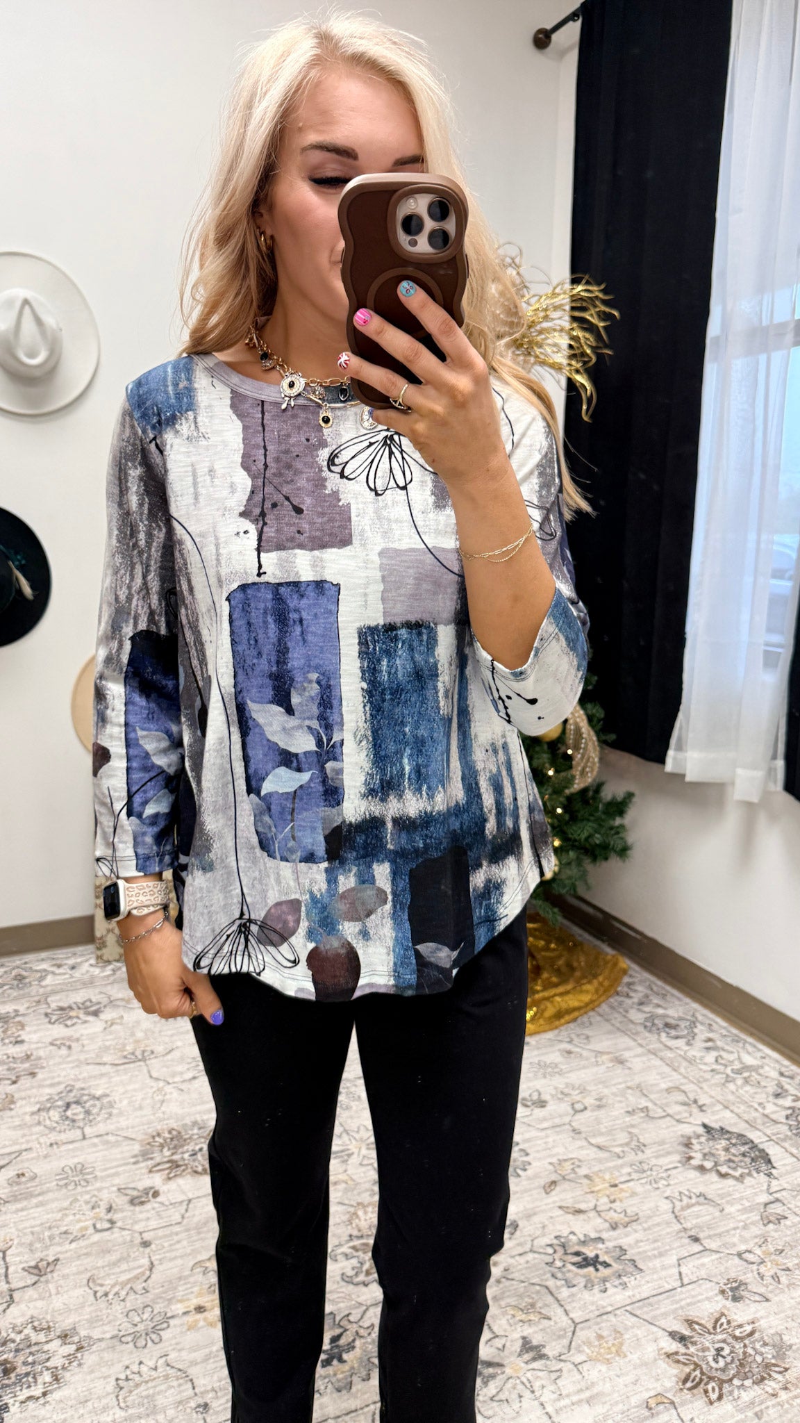 Jess & Jane Aurelia Modal Round Neck Top