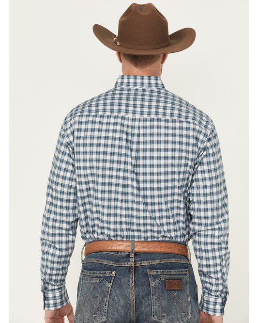 Cinch Men's Cream Plaid Button Down Western Shirt