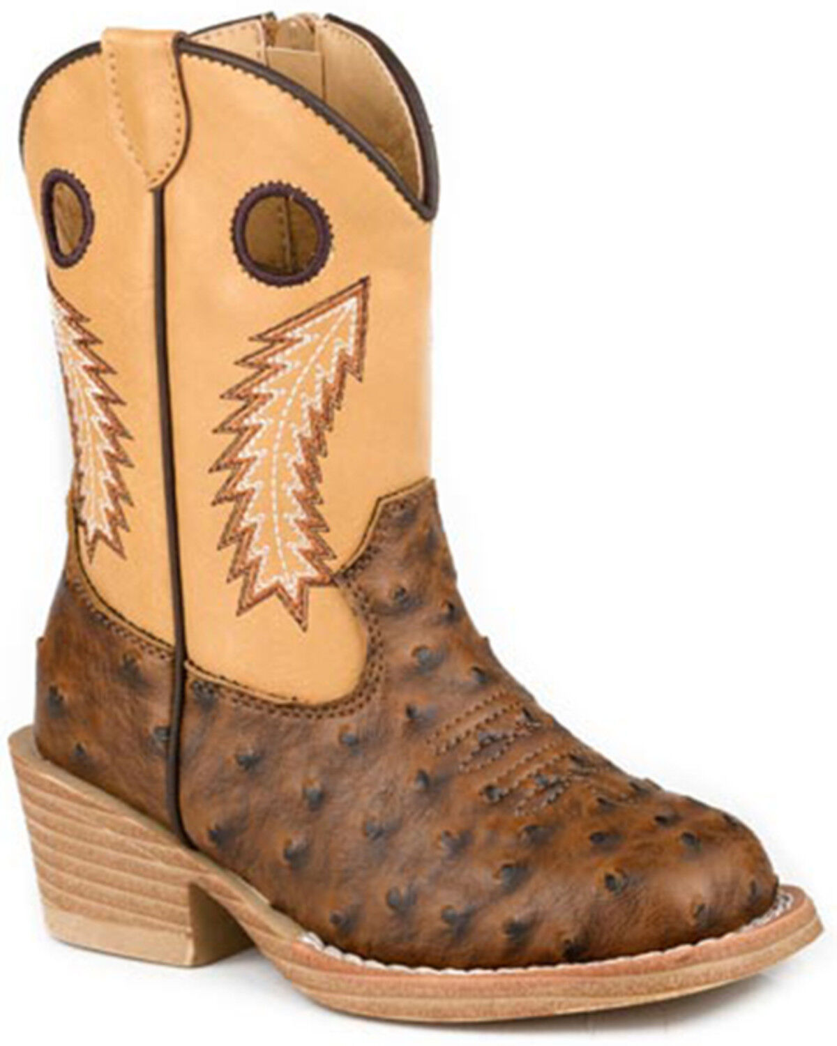 Roper Boys Brown Walker Bump Western Boot