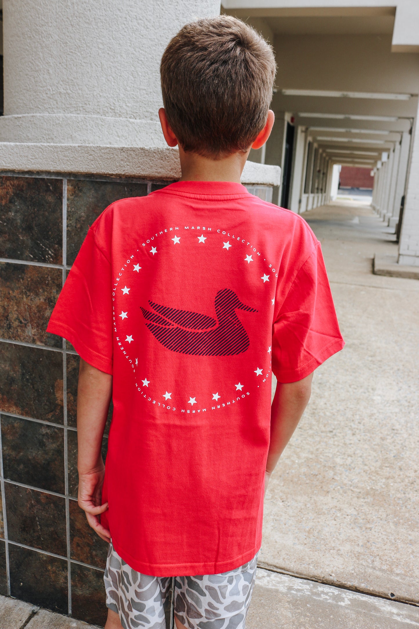 Youth Grand Ole Duck Tee- Red