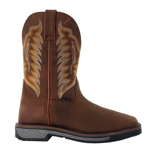 R Watson Men’s Cowhide Wide Square 11″ Work Boot