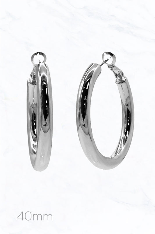 Classic Hoop Earrings - 2 Colors