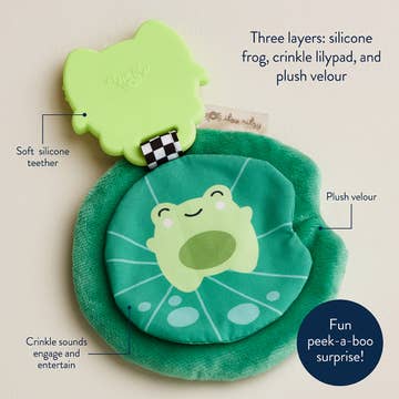 Sweetie Crinkle Frog Teether
