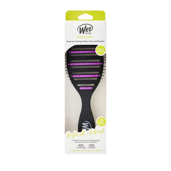 Black & Purple Refresh & Extend Dry Hair Brush
