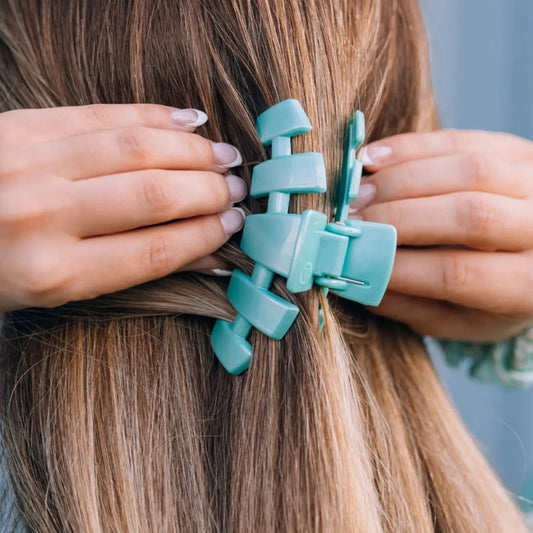 Teleties Classic Totally Turquoise Medium Hair Clip