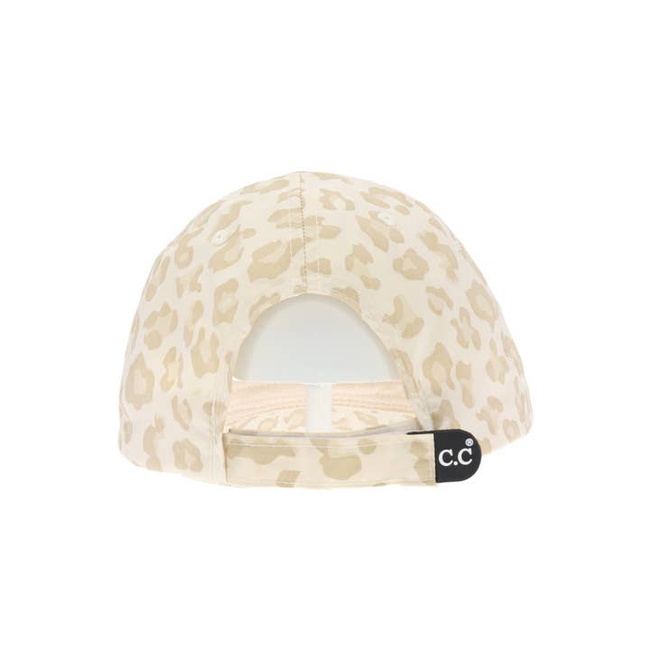 Beige Leopard CC Beanie Hat