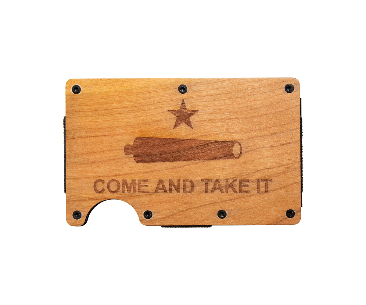 3D Mens Come And Take It Natural Money Clip